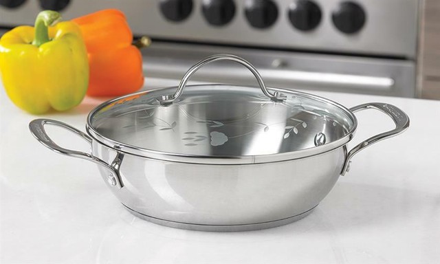 Princess House 6393 Round 2 Qt Casserole 18 10 Stainless Steel Induction Ready For Sale Online Ebay