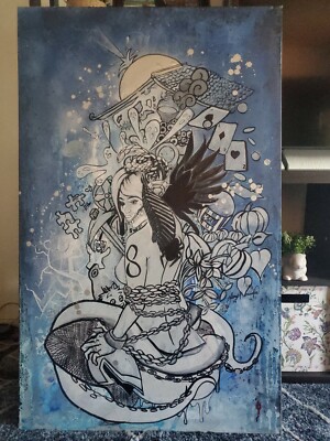 new hottest artist YANG MAOU VUE inktober 2021 large abstract paintings ORIGINAL