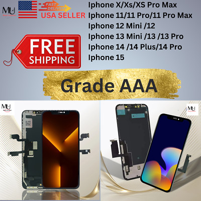 For Iphone X XS XS Max 11 11Pro 12 13 14 14 Pro 15 LCD Touch Screen Replaced