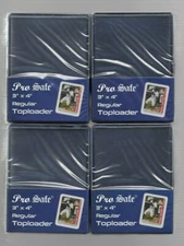 200 TOP LOAD CARD HOLDERS PLUS 500 SUPER CLEAR SOFT SLEEVES TOPLOADERS PROSAFE
