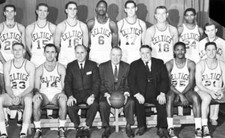 The World Champions The Boston Celtics Pose 1960 Old Basketball Photo