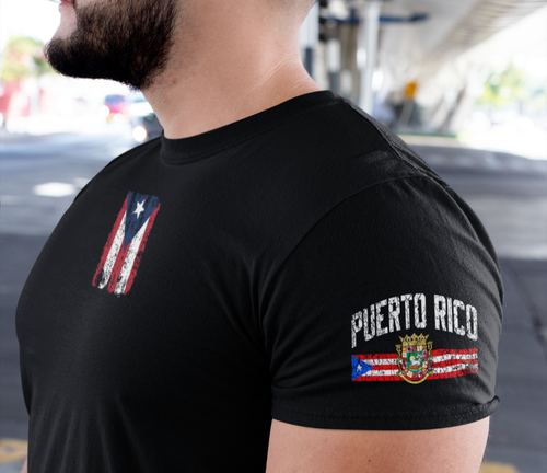 Puerto Rico T-Shirt, Puerto Rican Flag Tee, Boricua Pride Shirt, Puerto Rico Tee - Picture 1 of 6