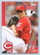 Homer Bailey 2011 Thompson Plumbing Cincinnati Reds