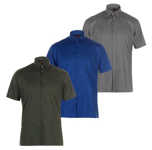 Pierre Cardin Mens Slim Fit Short Sleeve Shirt - 50% OFF !!! SALE !!!