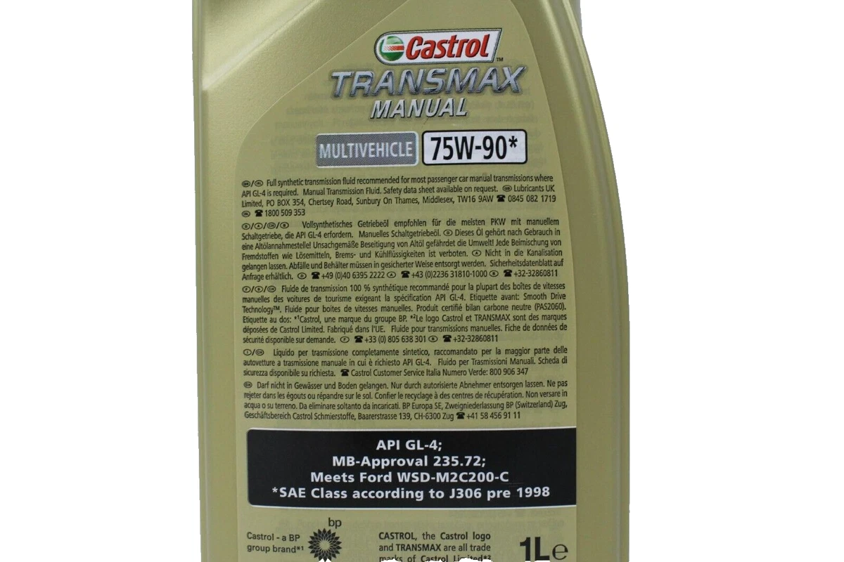 Getriebeöl 75W-90 für Ford Schaltgetriebe WSD-M2C200-C 1 Liter  