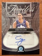 2025-26 Bowman Chrome Basketball Cody Williams Timeless Touch Auto