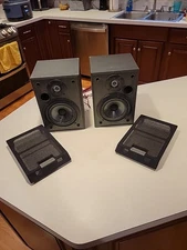 Pair Sony SS-MB100H Bookshelf Stereo Speakers 2-Way - Tested Working