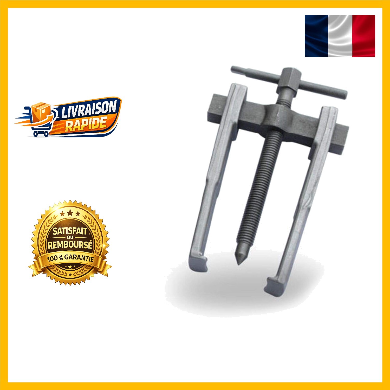 Extracteur de roulement mini 10,8 cm pour réparation de moteur