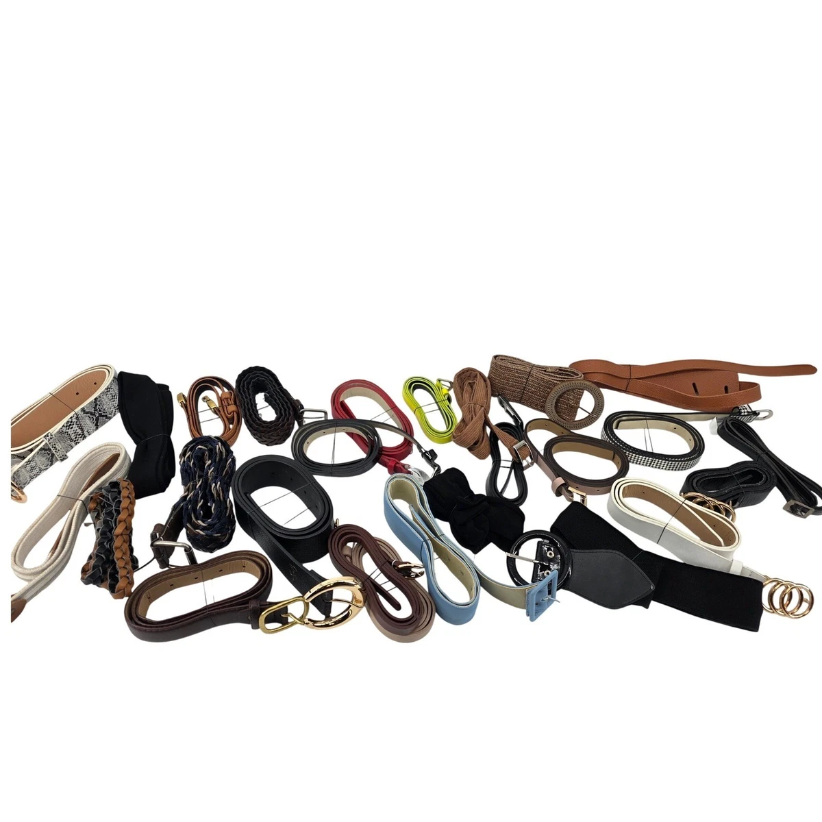FASHION BELTS WHOLESALE LOT OF 100 MIX COLORS Amazon.com: SUGOWEAR Woven Multicolor Belt for Women Fashion  main image 2