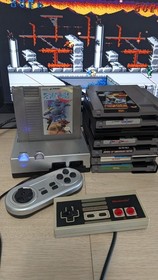 Nintendo Super Contra 8 Game Bundle With NES System Yobo, 2 Control, Dr. Mario! 