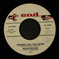 WILLIE WILSON & TUNEMASTERS: sending you this letter / i've lied END 7