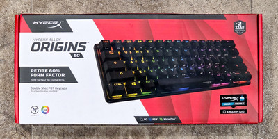 HyperX Alloy Origins 60 Wired Mechanical RGB Gaming Keyboard Tactile Switches