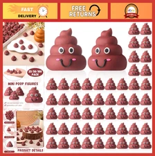 Mini Poop Figurines 50 Pcs - Prank Toys, Party Favors, Easter Egg Fillers