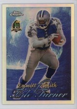 1996 Topps Chrome Tide Turner Refractor Emmitt Smith #TT11 HOF 0n64