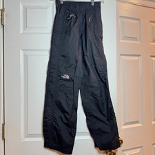 The North Face HyVent DT Ski Snow Pants Women XS Black Zip Leg Nylon Lightweight