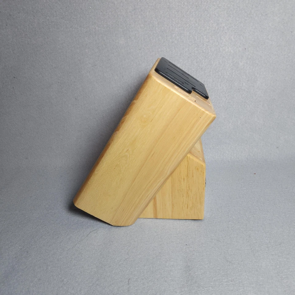 Bloque de cuchillos de encimera de madera Farberware incorporado 10 ranuras cocina Foto 3 de 4