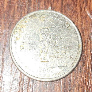 2000-P New Hampshire State Quarter 25C Business Strike KM#308 Copper/Nickel