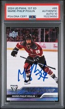 Marie-Philip Poulin Signed Upper Deck Young Guns PSA/DNA Auto 10 PWHL Hockey