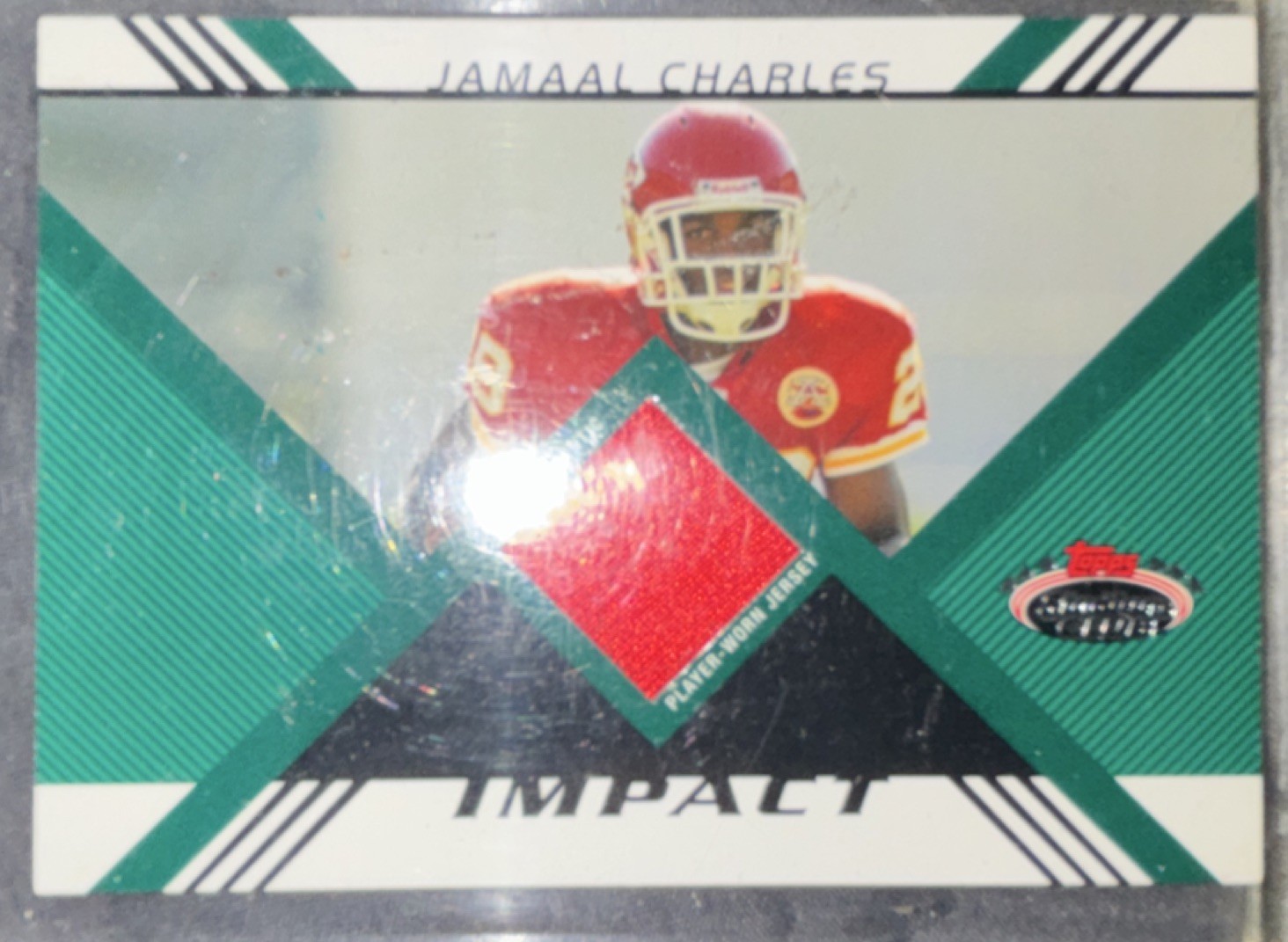Jamaal Charles Stadium Club Impact Relics #IRJC Jersey