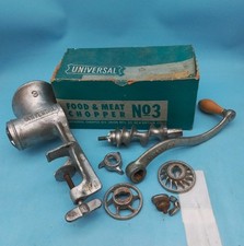 VTG Universal No. 3 Food & Meat Chopper Hand Grinder Set