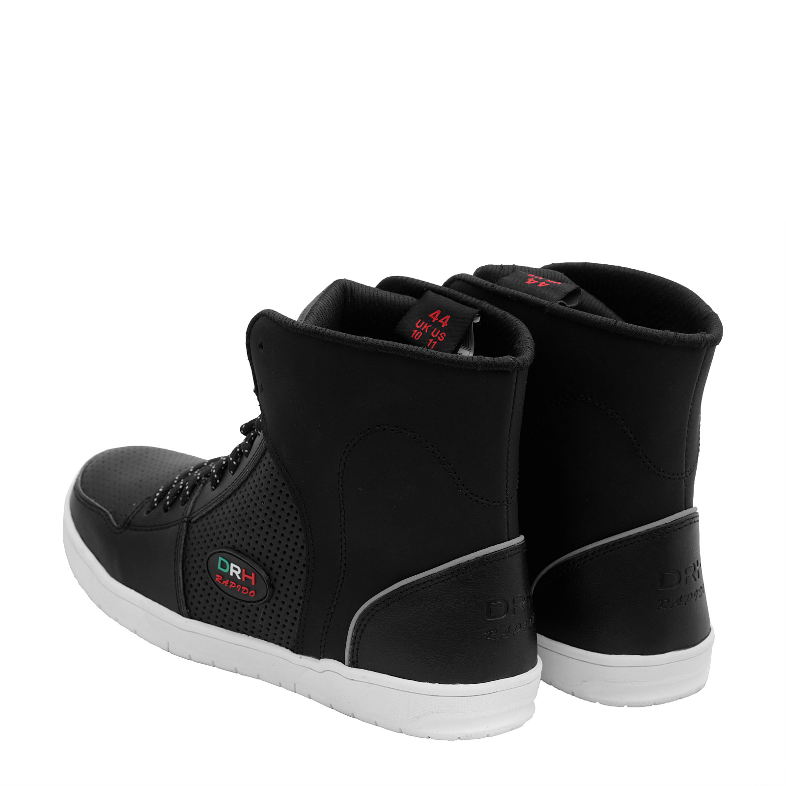 SCARPE SNEAKERS DRH RAPIDO MOTO MOTO VERA PELLE foto 5