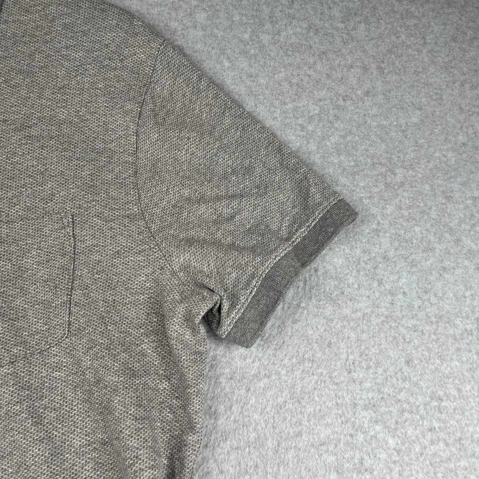 Polo Banana Republic Juvenil XL Gris Texturizado Informal Foto 2 de 4