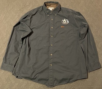     CARHARTT SHIRT CHECK 6 MINING OIL GAS DRILLING MILITARY DEFENSE MEN S XL