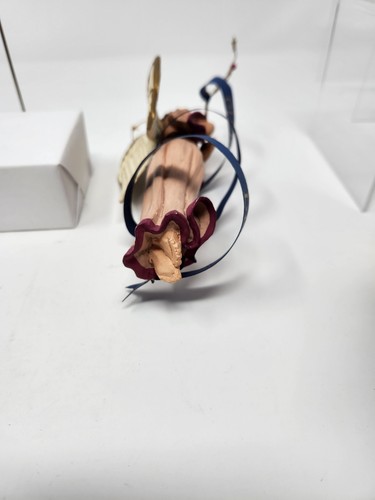 Nativity Angel Gloria In Excelsis Deo Banner Christmas Ornament Gold Blue Pink - Picture 8 of 8
