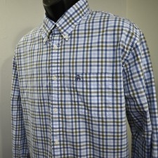 Brooks Brothers Dress Shirt Plaid Long Sleeve Button Up Mens Size XL