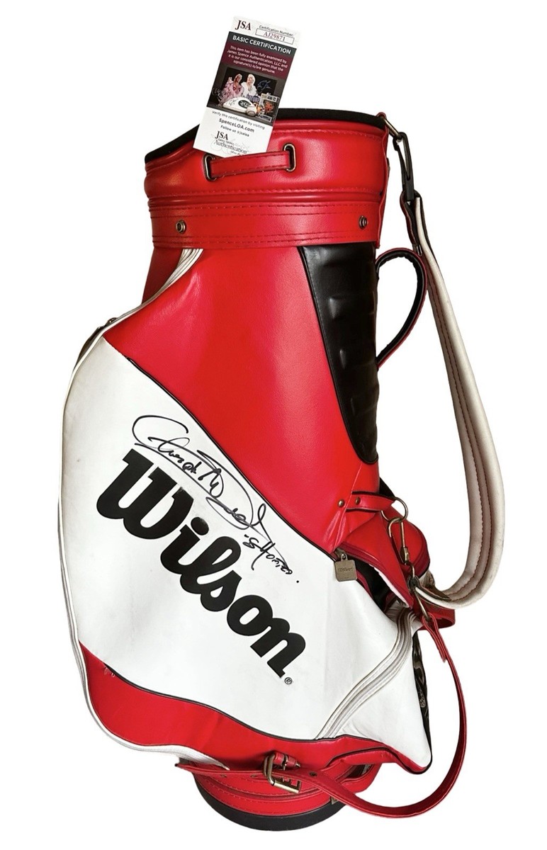 CHRISTOPHER MCDONALD SIGNED VINTAGE WILSON STAFF GOLF BAG JSA COA