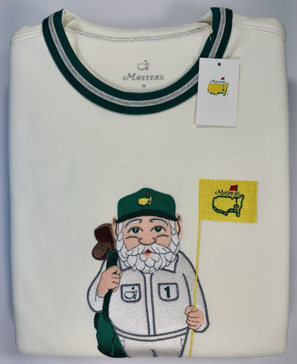 2026 Masters Gnome Embroidered Crewneck Sweatshirt Golf Pullover