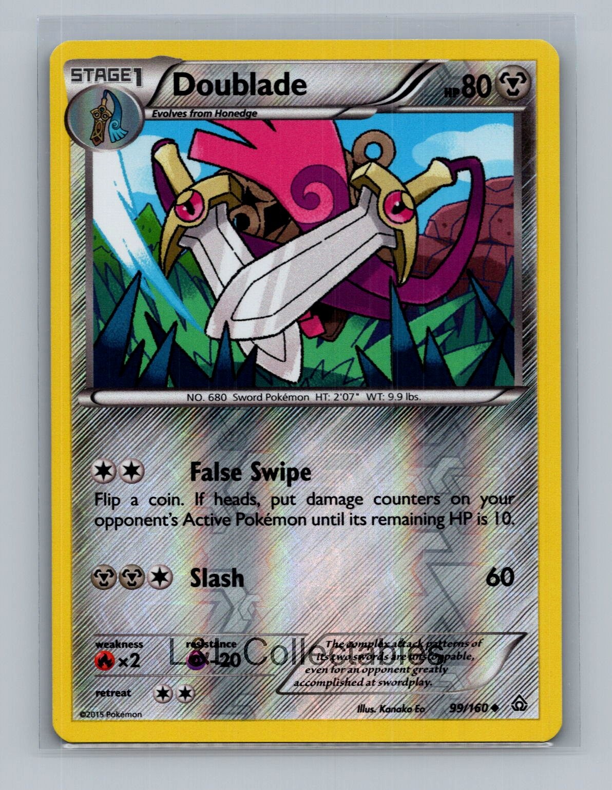 Doublade 99/160 - Reverse Holo - XY - Primal Clash