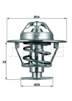 Thermostat KüHlmittel Behr TX 86 76D FüR Mitsubishi Pajero FE3 1 L200 Canvas Top