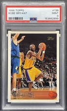 1996-97 Topps #138 - Kobe Bryant - Rookie Card Los Angeles Lakers RC PSA 9 MINT. rookie card picture