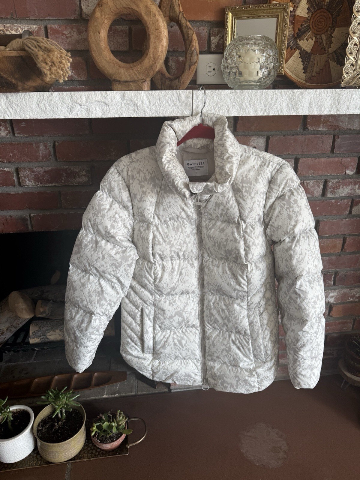 ATHLETA Downtown Printed Jacket in Python Seasalt… - image 1