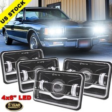 4pcs 4x6 Inch Sealed Led Headlights Hilo Beam For 1977-1986 Chevrolet Caprice 4pcs 4x6 Inch Sealed Led Headlights Hilo Beam For 1977-1986 Chevrolet Caprice