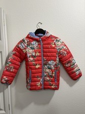 Joules Girls Jacket Packable Waterproof 9 Years Old Floral
