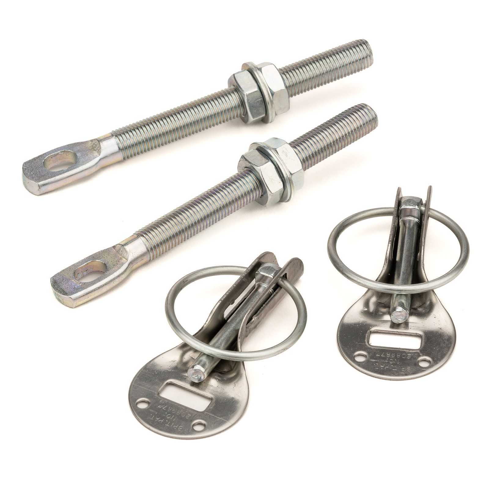 Grayston Bonnet Pin Kit In Stainless Steel - Race / Racing / Rally / Competition