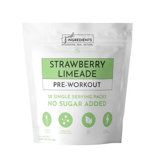 Just Ingredients, Pre-Workout Strawberry, 11.28 Oz