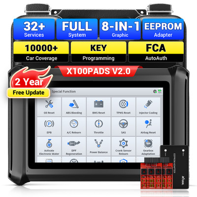 XTOOL X100PADS Auto Diagnostic Scanner Tool Key Programming CAN-Fast Scan CANFD