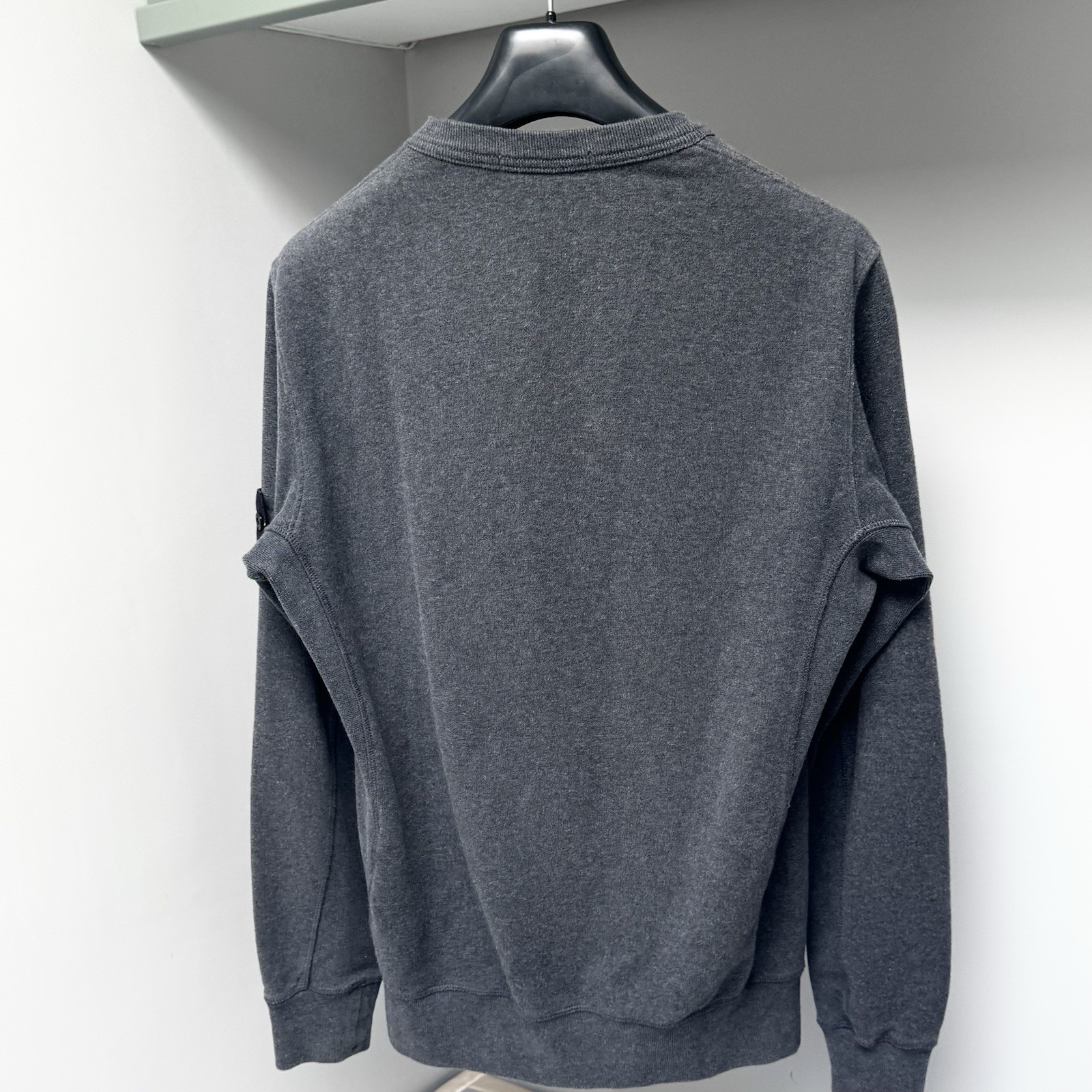 Stone Island Sweatshirt Jumper Men Medium Charcoal Grey Cotton ptp21” RRP £275 image 2