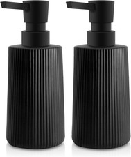 2 Pa Glass Small Soap Dispenser for Bathroom and Kitchen 250ml/8.5oz