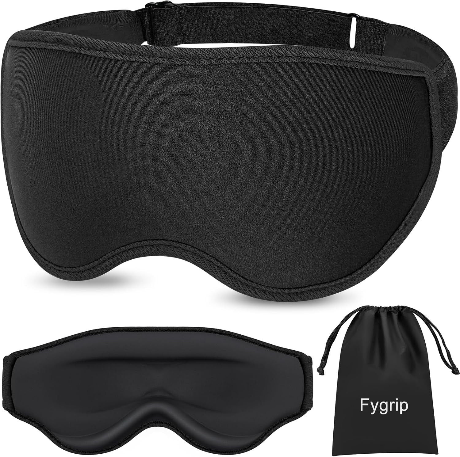 3D Eye Mask Sleep Mask for Men & Women, 100% Pressure-Free & Light Block-Out Eye