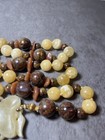 Vintage Chinese Hand Carved Jade Bead Necklace estate sale — photo 5