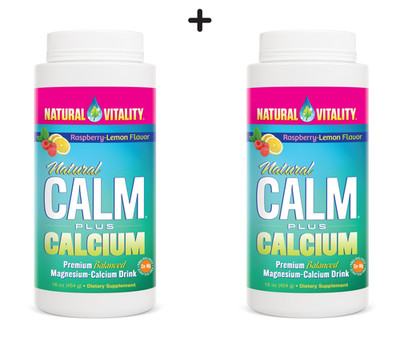 2 x Natural Vitality Natural Calm Plus Calcium, Raspberry Lemon (82,54 EUR/kg)