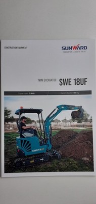 Sunward: SWE 18UF Mini Excavator (Prospekt-Heft); 2022