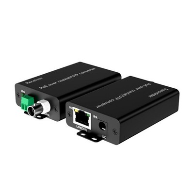 Ethernet Over Coaxial Converter POE 500M Data Transmission Converter Coaxial