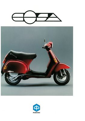 VESPA Brochure Cosa 1988 1989 1990 1991 1992 Piaggio Scooter