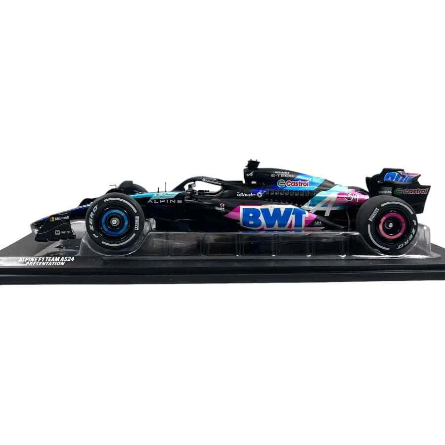 Modellino F1 Solido 1/18 Alpine A524 Presentation 2024 Blue #31 E. Ocon - Immagine 2 di 4
