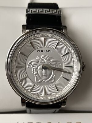 Versace VE81 081908490712 Women's Silver-Tone Swiss Made